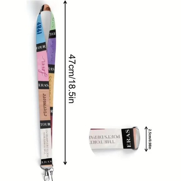 ERAS TOUR LANYARD KEY CHAIN TS THEMED ERAS TOUR KEYCHAIN - Picture 3 of 9